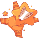 Стикер Белка и Стрелка #17 ВКонтакте