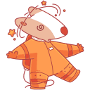 Стикер Белка и Стрелка #26 ВКонтакте