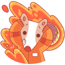 Стикер Белка и Стрелка #27 ВКонтакте