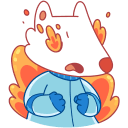 Стикер Белка и Стрелка #29 ВКонтакте