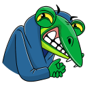 Стикер Змеян Водолеевич #35 ВКонтакте