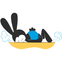 Стикер Кролик Освальд #21 ВКонтакте