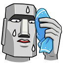 Стикер Моаи Стоун #2 ВКонтакте