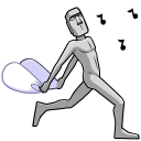 Стикер Моаи Стоун #4 ВКонтакте