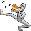 Стикер Моаи Стоун #14 ВКонтакте