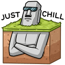 Стикер Моаи Стоун #24 ВКонтакте