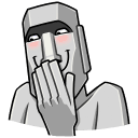 Стикер Моаи Стоун #40 ВКонтакте