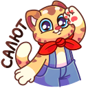 Стикер Тигруша Ванюша #2 ВКонтакте