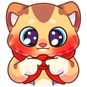 Стикер Тигруша Ванюша #5 ВКонтакте