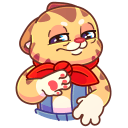 Стикер Тигруша Ванюша #16 ВКонтакте