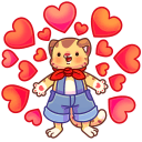 Стикер Тигруша Ванюша #41 ВКонтакте