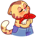 Стикер Тигруша Ванюша #44 ВКонтакте