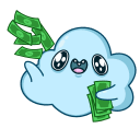 Стикер Облачко #13 ВКонтакте