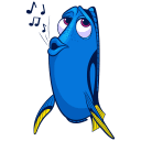 Стикер Рыбка Дори #7 ВКонтакте