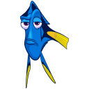 Стикер Рыбка Дори #18 ВКонтакте