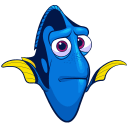 Стикер Рыбка Дори #28 ВКонтакте