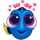 Стикер Рыбка Дори #29 ВКонтакте