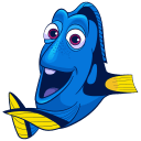 Стикер Рыбка Дори #32 ВКонтакте