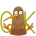 Стикер Киви Стиви #9 ВКонтакте