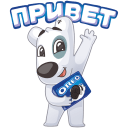 Стикер Персик и Спотти любят OREO #1 ВКонтакте