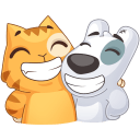 Стикер Персик и Спотти любят OREO #7 ВКонтакте