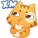 Стикер Персик и Спотти любят OREO #16 ВКонтакте