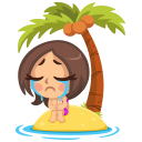 Стикер Жағажай маусымы #9 ВКонтакте