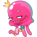 Стикер Медуза Джилл #20 ВКонтакте