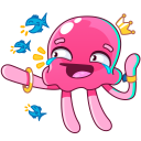 Стикер Медуза Джилл #32 ВКонтакте