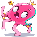 Стикер Медуза Джилл #41 ВКонтакте