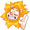 Стикер Лёва #28 ВКонтакте