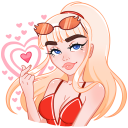 Стикер Отдыхаем с Каталиной #2 ВКонтакте