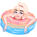 Стикер Отдыхаем с Каталиной #4 ВКонтакте