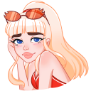 Стикер Отдыхаем с Каталиной #5 ВКонтакте