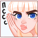 Стикер Отдыхаем с Каталиной #15 ВКонтакте