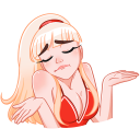 Стикер Отдыхаем с Каталиной #16 ВКонтакте