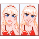 Стикер Отдыхаем с Каталиной #19 ВКонтакте