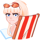 Стикер Отдыхаем с Каталиной #20 ВКонтакте