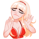 Стикер Отдыхаем с Каталиной #22 ВКонтакте