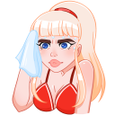 Стикер Отдыхаем с Каталиной #27 ВКонтакте