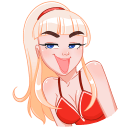 Стикер Отдыхаем с Каталиной #28 ВКонтакте