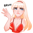 Стикер Отдыхаем с Каталиной #31 ВКонтакте