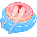 Стикер Отдыхаем с Каталиной #34 ВКонтакте