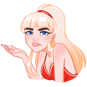 Стикер Отдыхаем с Каталиной #36 ВКонтакте