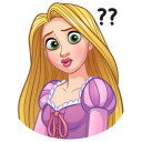 Стикер Рапунцель #13 ВКонтакте