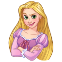 Стикер Рапунцель #23 ВКонтакте