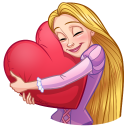Стикер Рапунцель #24 ВКонтакте