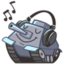 Stiker World of Tanks Fan #21 ВКонтакте