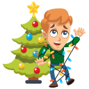 Стикер Новогодние гости #9 ВКонтакте