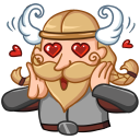 Стикер Викингтер #4 ВКонтакте